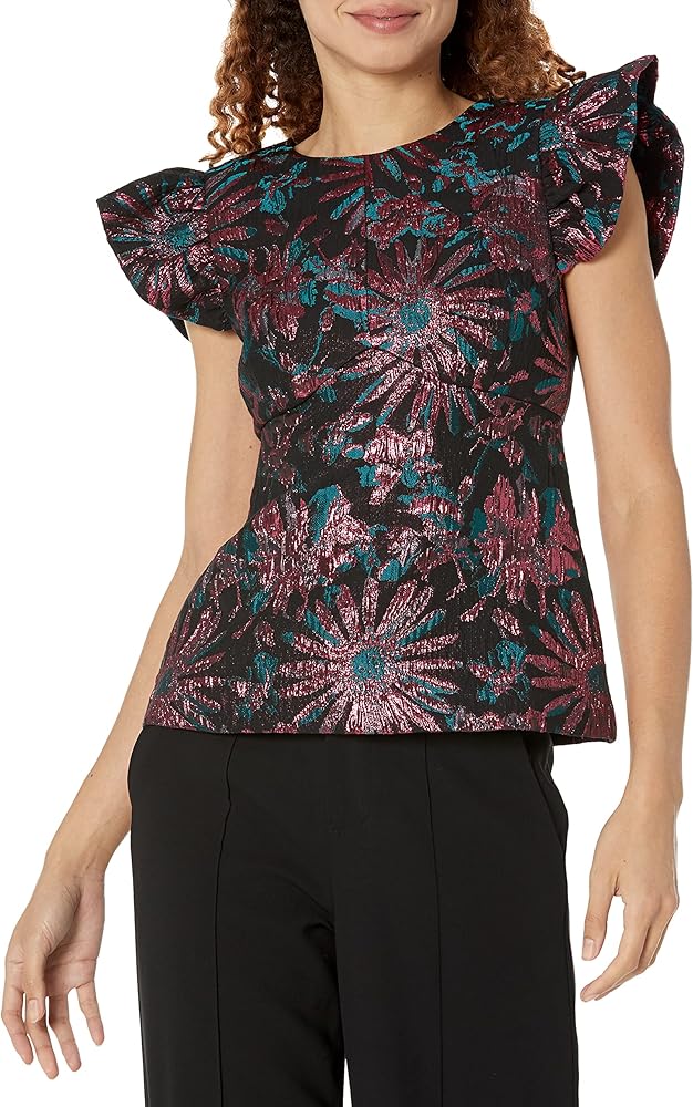 Trina Turk Women's Floral Jacquard Top