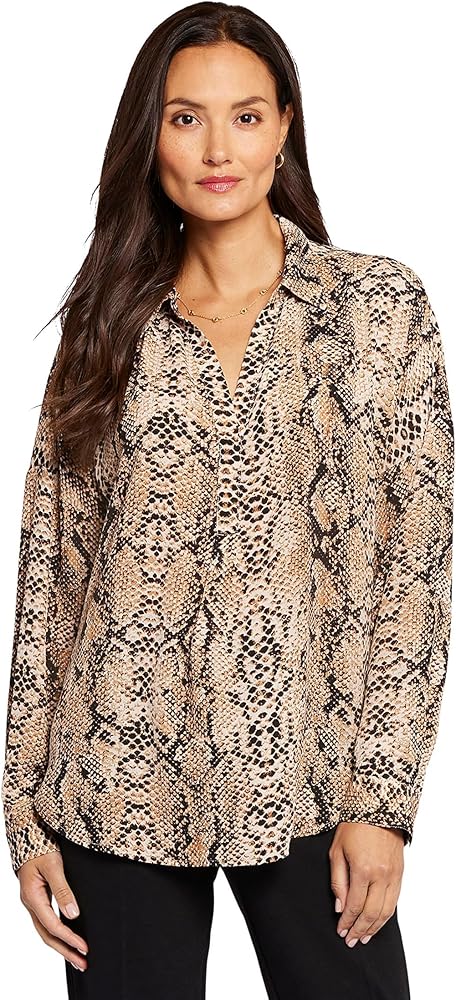 NYDJ Women's Long Sleeve Becky Blouse