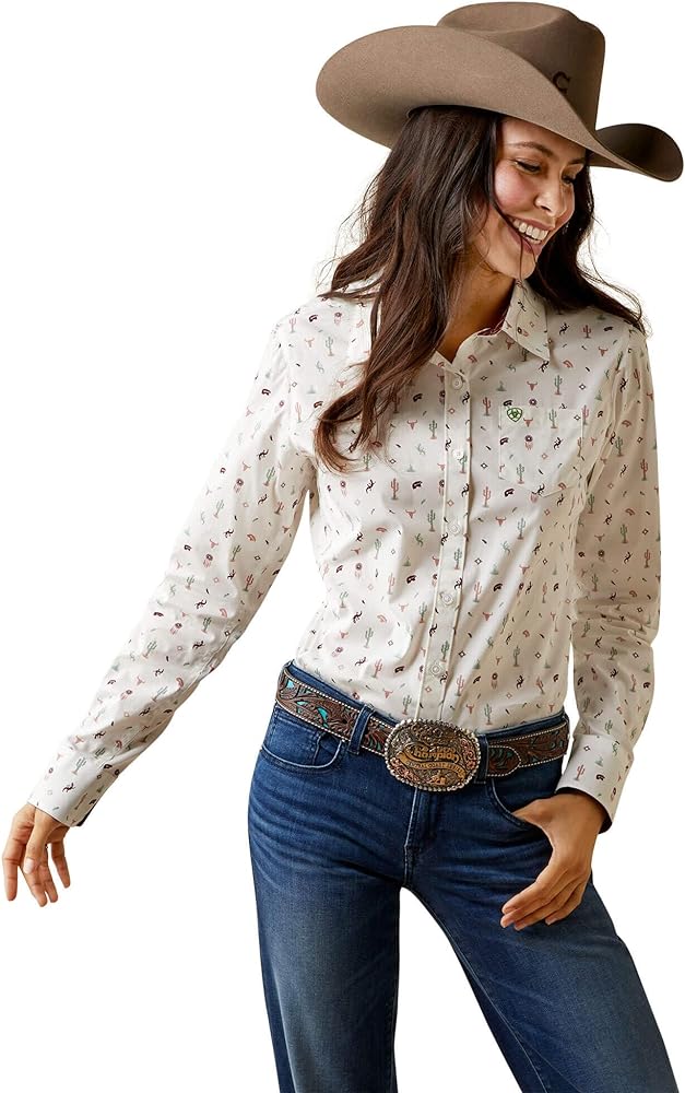 Ariat Female Kirby Stretch Shirt Santa Fe 2X