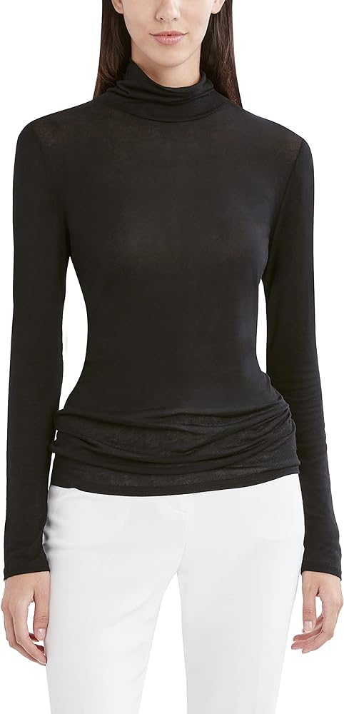 BCBGMAXAZRIA Women's Long Sleeve Turtleneck Top