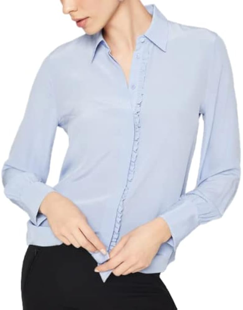 Club Monaco Women's Ruffle Shirt