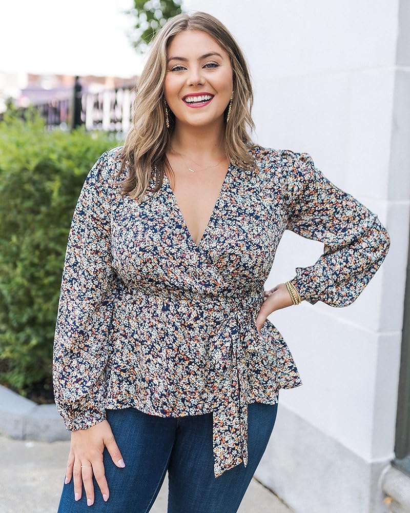 The Drop Women's Floral Print Wrap Top by @caralynmirand