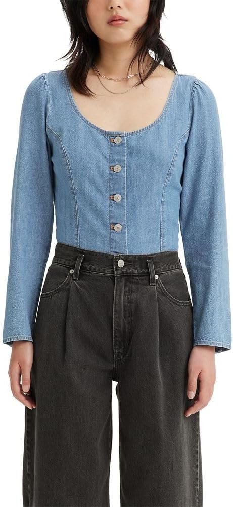 Levi's Women's Daryn Corset Long Sleeve Blouse