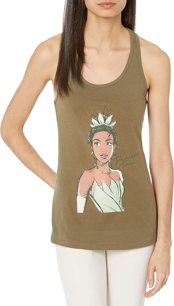 Disney Women's Princess Fashion Tiana Junior's Racerback Tank Top