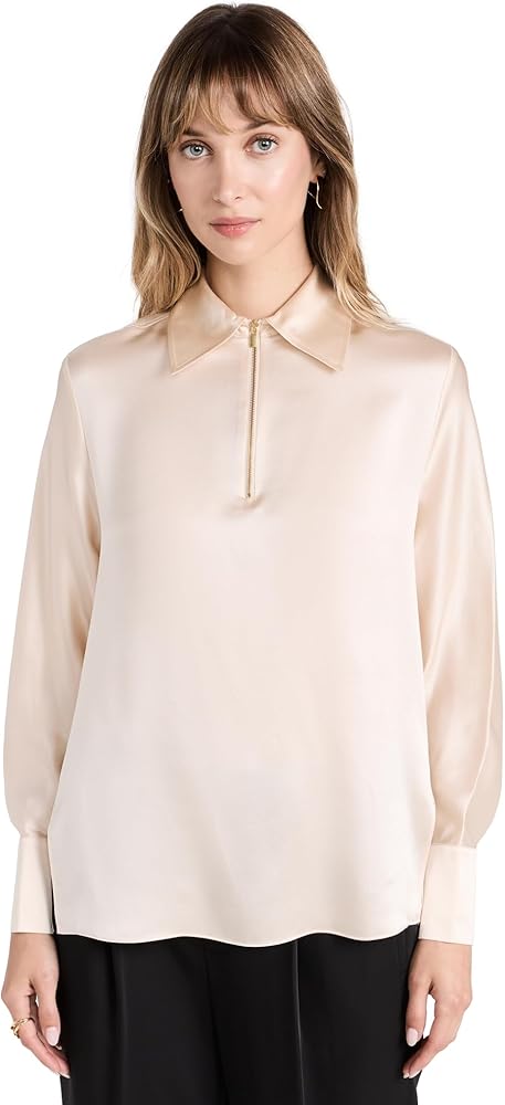 Vince Women's Jewel Zipper Blouse