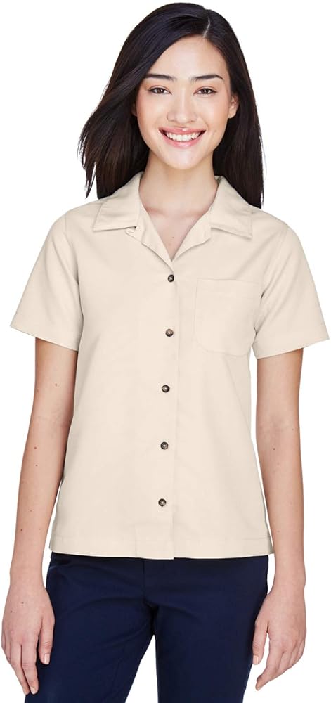 UltraClub Women's Wrinkle-Free Long Sleeve Oxford Shirt