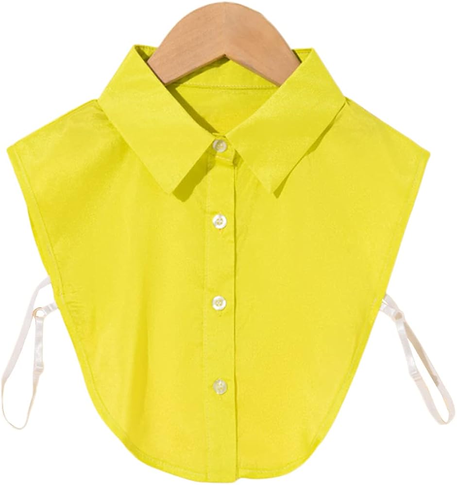 False Collar Detachable Half Shirt Blouse Fake Collar Colorful Elegant Design for Women Girls