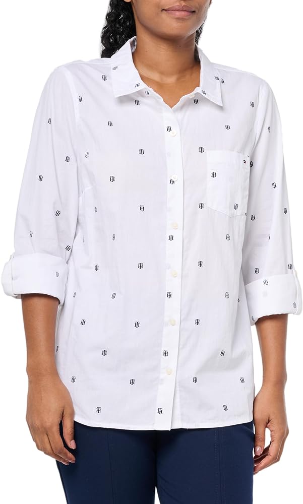 Tommy Hilfiger Button-Down Shirts for Women, Casual Tops