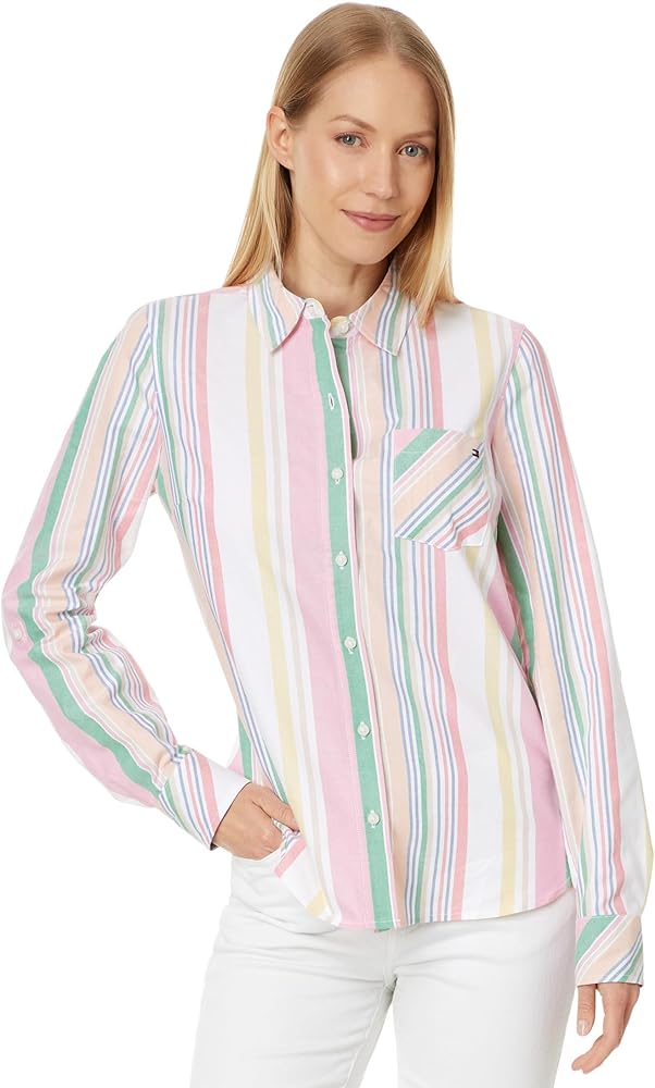 Tommy Hilfiger Button-Down Shirts for Women, Casual Tops