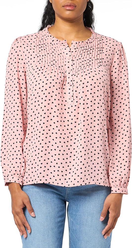 Adrianna Papell Women's Pintuck Button Down Blouse