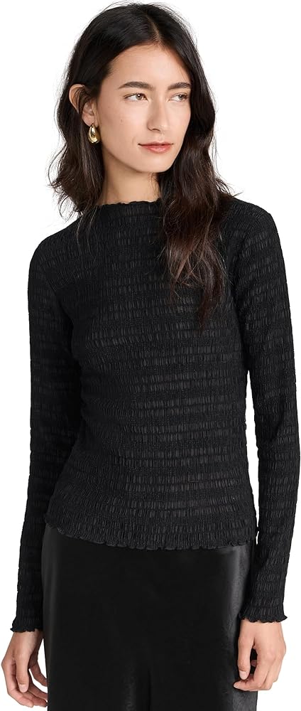 Vince Women's Long Sleeve Smocked Top