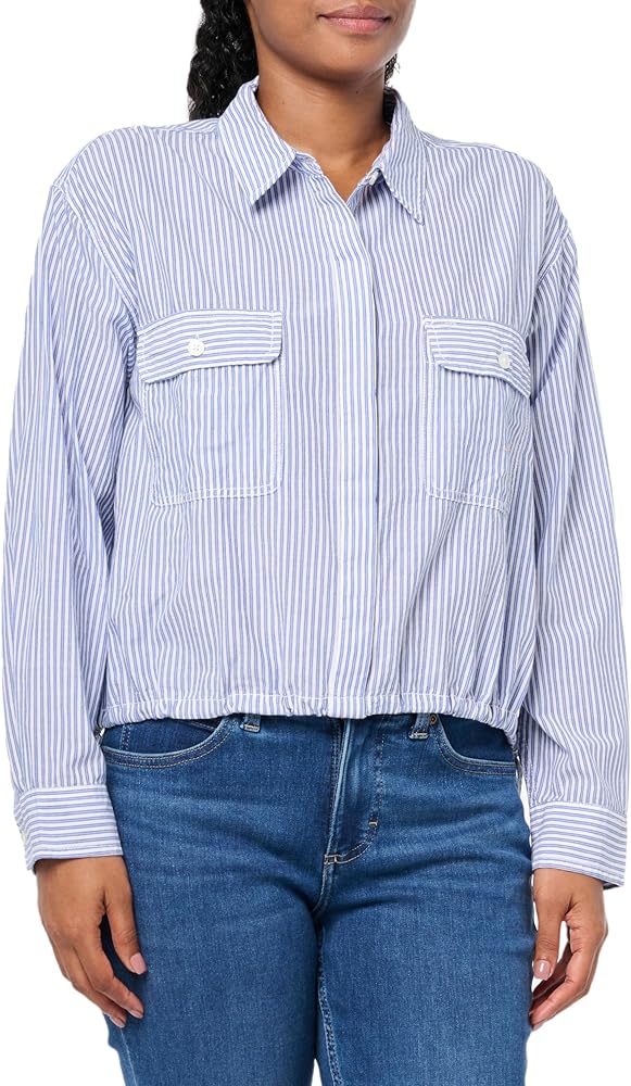 Lucky Brand Women's Utility Crop Shirt