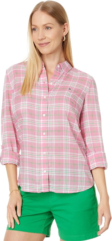 Tommy Hilfiger Button-Down Shirts for Women, Casual Tops