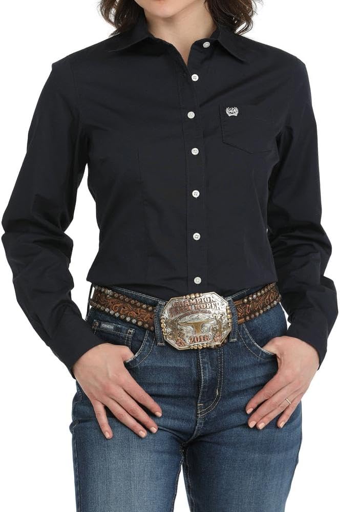 Cinch Women's Navy Button Down Shirt