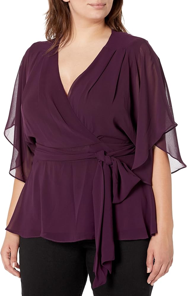 City Chic Women's Citychic Plus Size Top Elegant Wrap