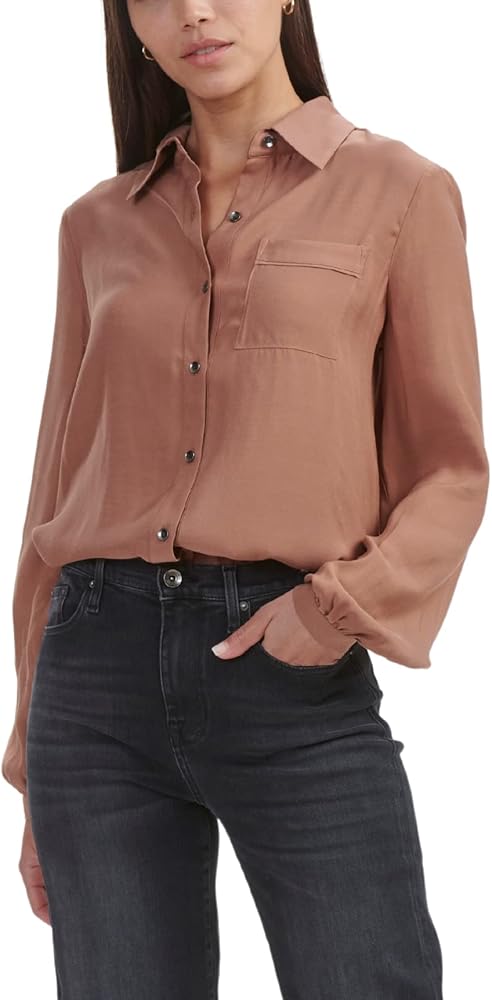 Splendid Women's Chelsea Button-Down Shirt Blouse