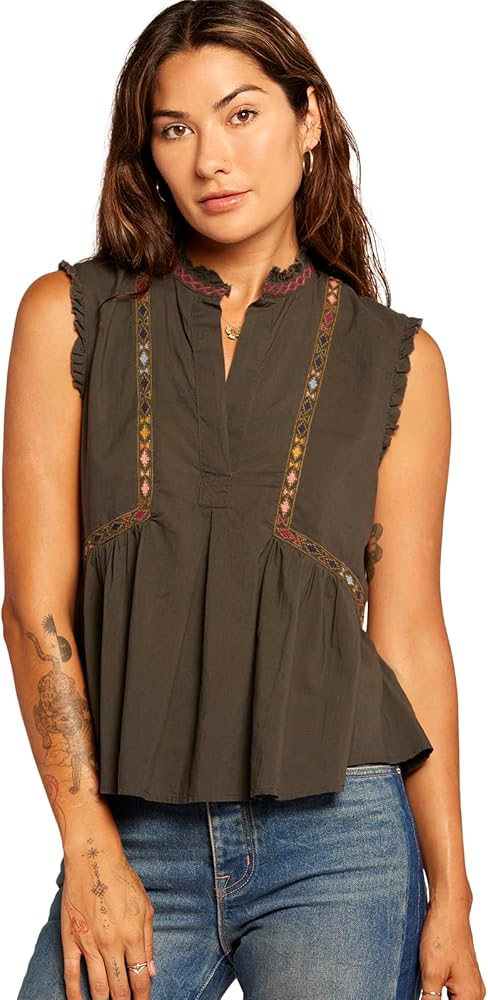 Current/Elliott Women's The Solace Sleeveless Blouse