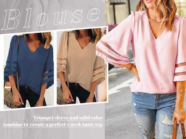 chiffon blouses for women