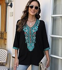 Mexican Embroidered Tops for Women