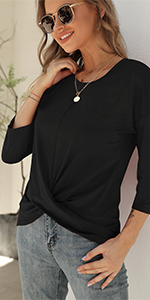 3/4 sleeve tops for women 3/4 sleeve shirts for women womens tops womens shirts