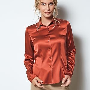 orang satine long  sleeve shirt  women 