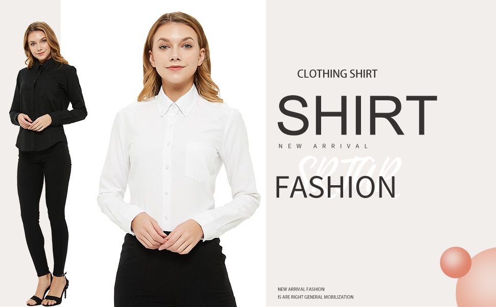 white collar shirt women，business attire for women, dress shirts for women，business attire for women