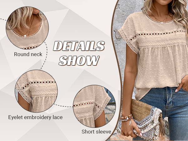 eyelet blouses for women