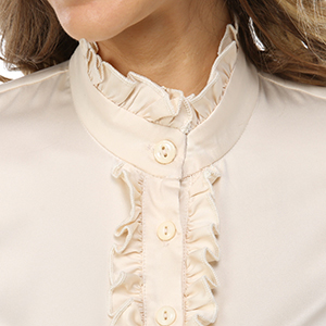 ruffle stand collar