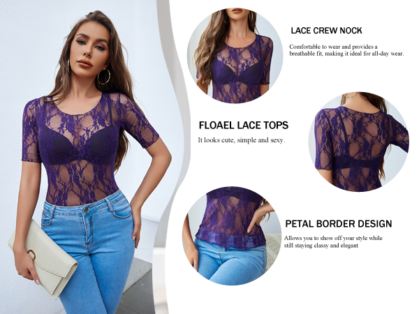 sheer womens tops