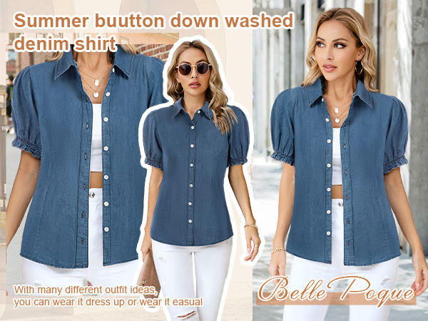 denim shirts for women