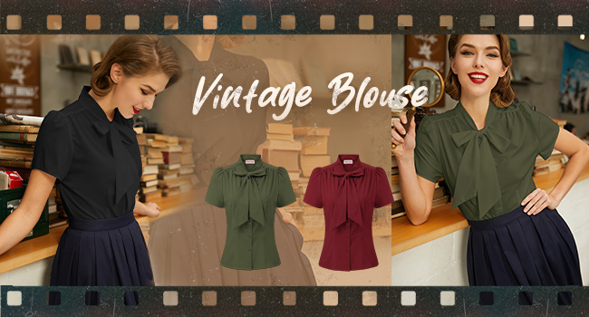 women vintage blouse