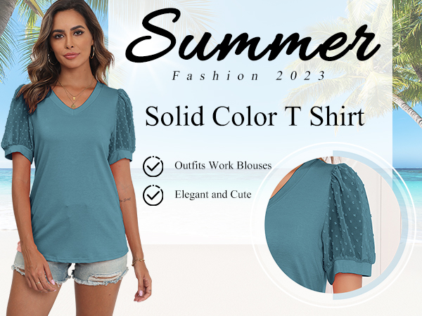 summer casual tshirts women