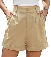 linen shorts for women