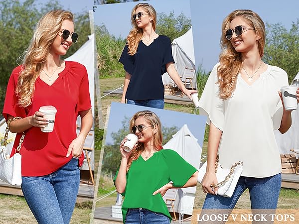 womens blouses dressy casual