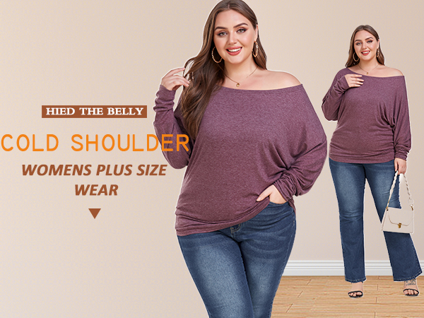 plus size long sleeve for women off shoulder