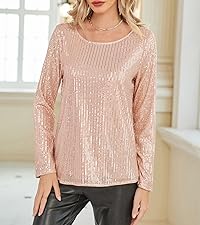 Long Sleeve Sequin Top