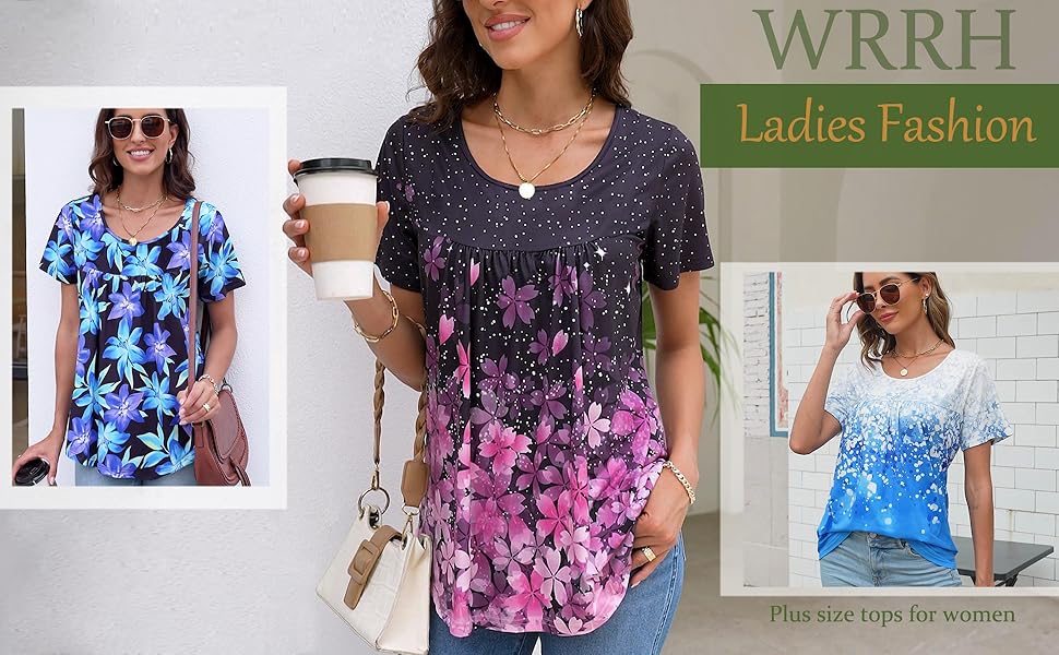 Ladies Fashion Plus size tops for woman