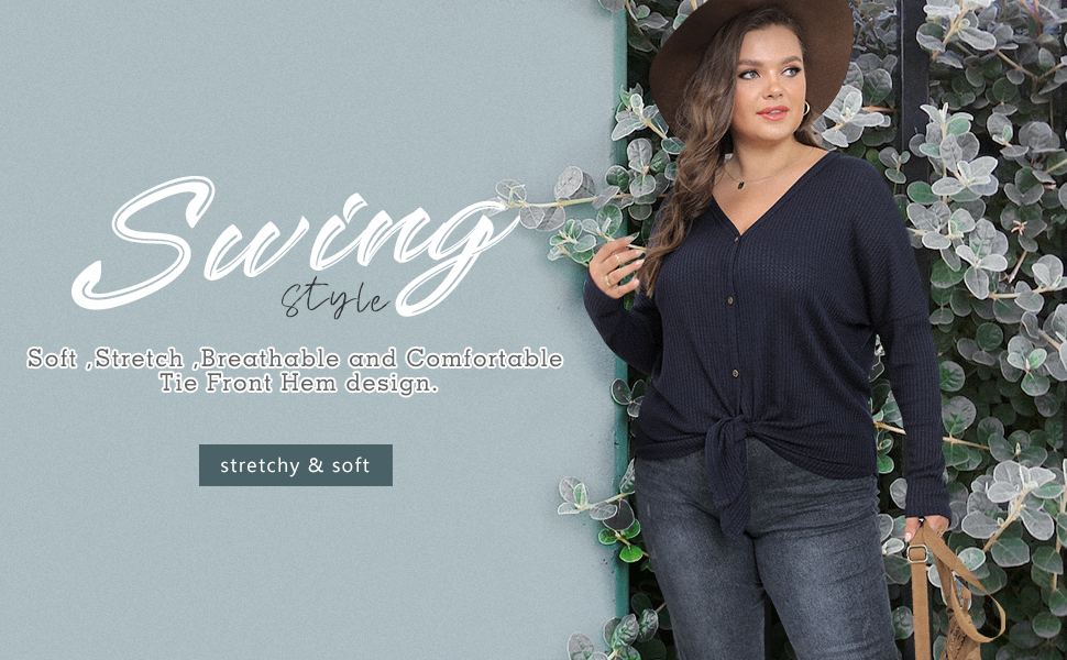 Plus size tops for women autumn