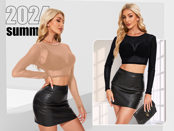 mesh top women