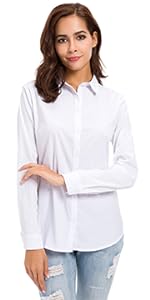 Womens Button Down Dress Shirts