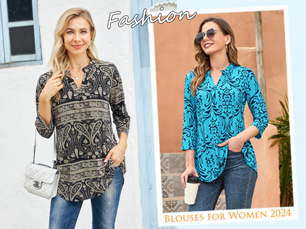 3/4 Sleeve Shirts for Women