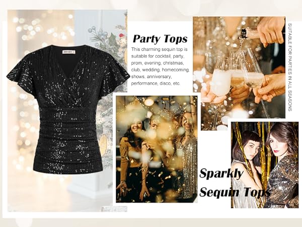 Sparkly Tops for Women