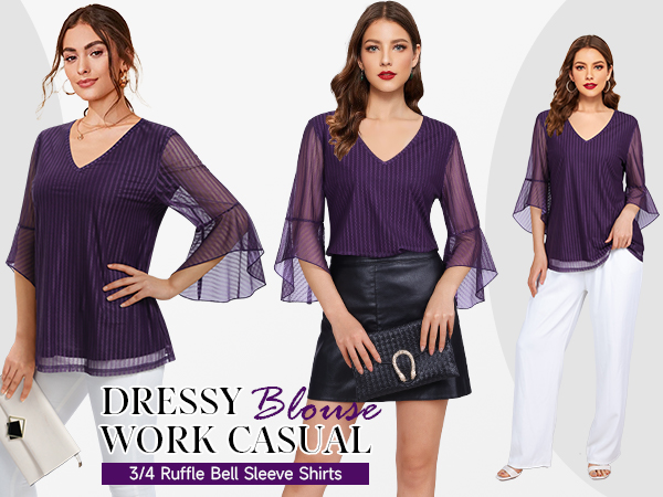 dressy casual blouse for women