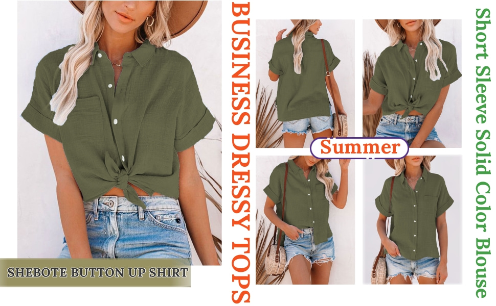 Women''s Sleeveless Button Down Blouses for Work Business Casual Tank Tops for Women