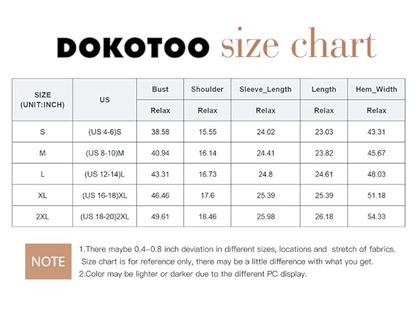 Size  Chart