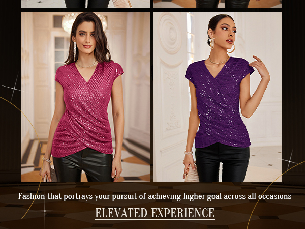 sequin tops for women