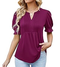 Plain Puff Sleeve Top