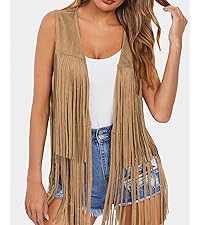 Womens Tassel Vest