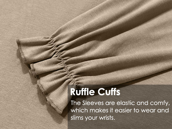 Ruffle cuffs