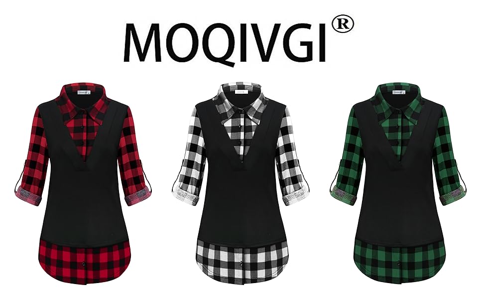 christmas shirts for women plaid